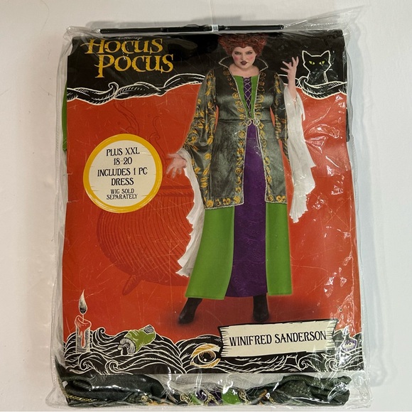 🆕 Hocus Pocus Winnie Plus Size Women Costume - Picture 5 of 11